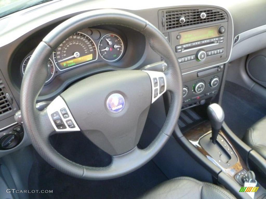 2007 9-3 2.0T Convertible - Black / Black/Gray photo #20