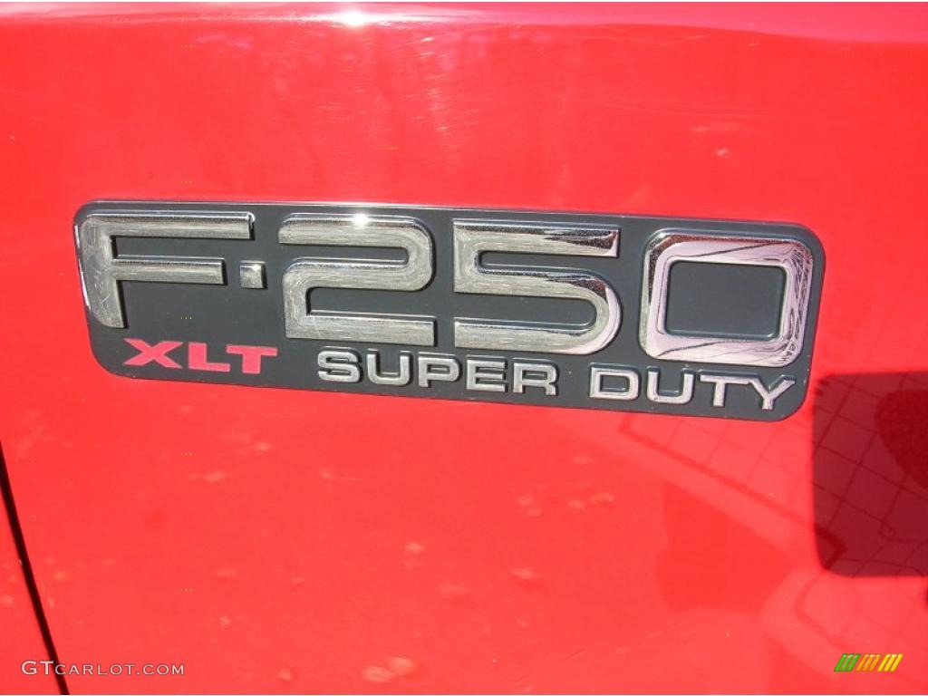 2002 F250 Super Duty XLT SuperCab 4x4 - Red Clearcoat / Medium Flint photo #5