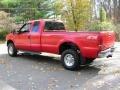 2002 Red Clearcoat Ford F250 Super Duty XLT SuperCab 4x4  photo #9