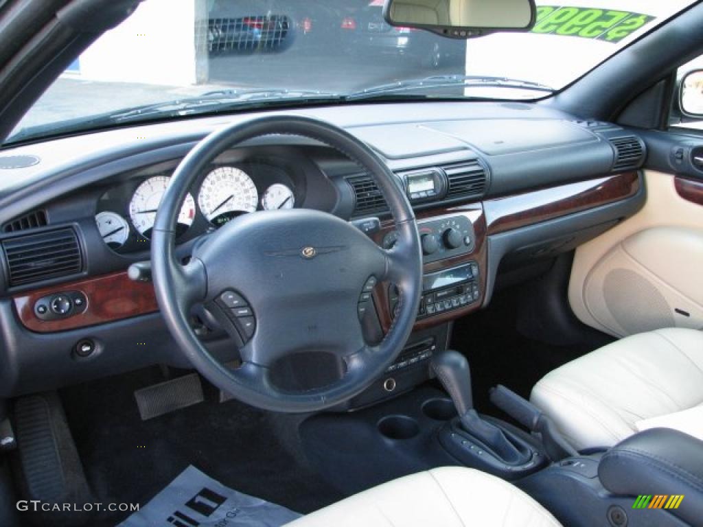 Royal Blue/Cream Interior 2001 Chrysler Sebring Limited Convertible Photo #40134957