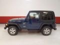 2001 Patriot Blue Pearl Jeep Wrangler Sport 4x4  photo #7