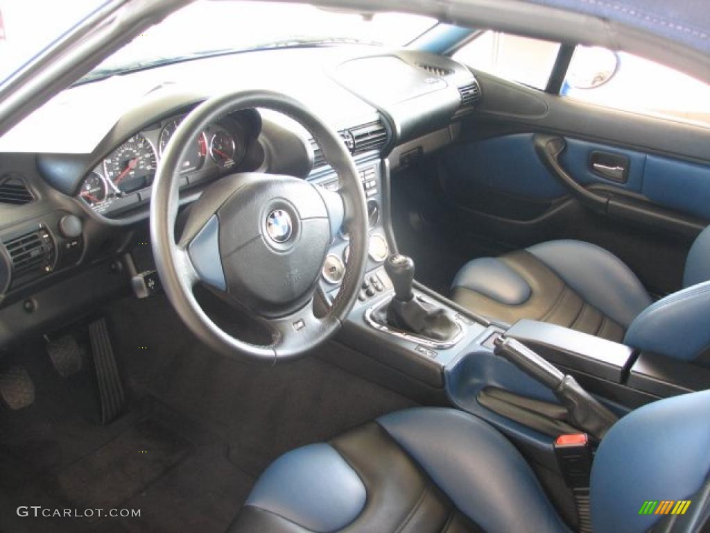 Estoril Blue Interior 1998 BMW M Roadster Photo #40135421