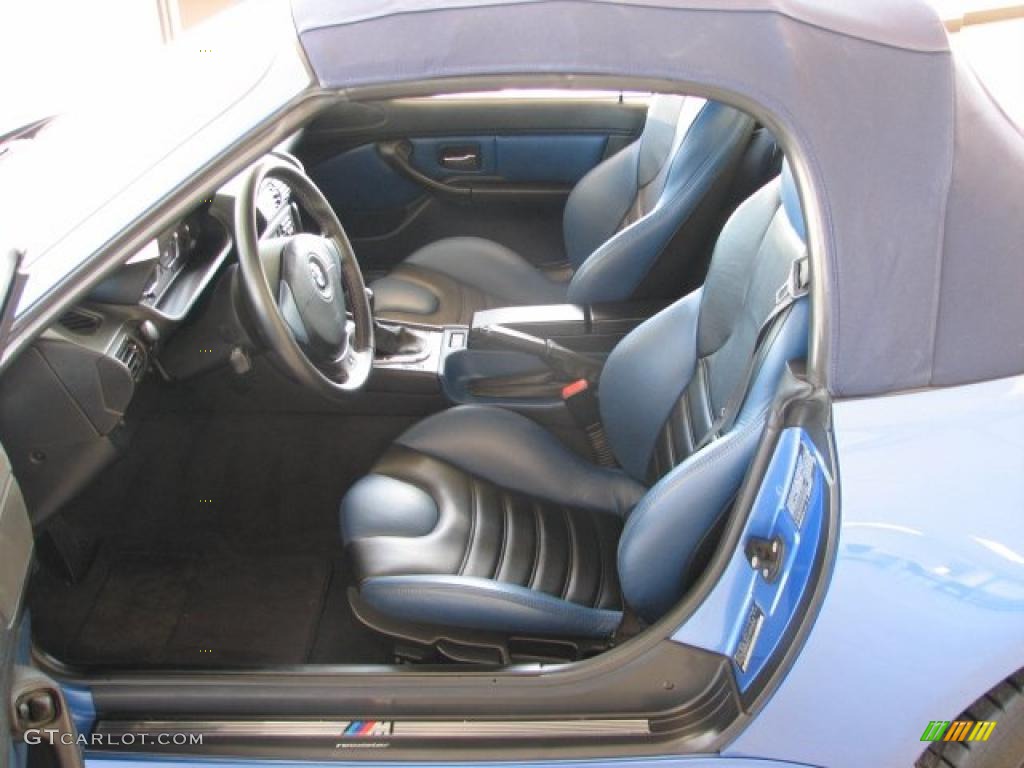 Estoril Blue Interior 1998 BMW M Roadster Photo #40135453