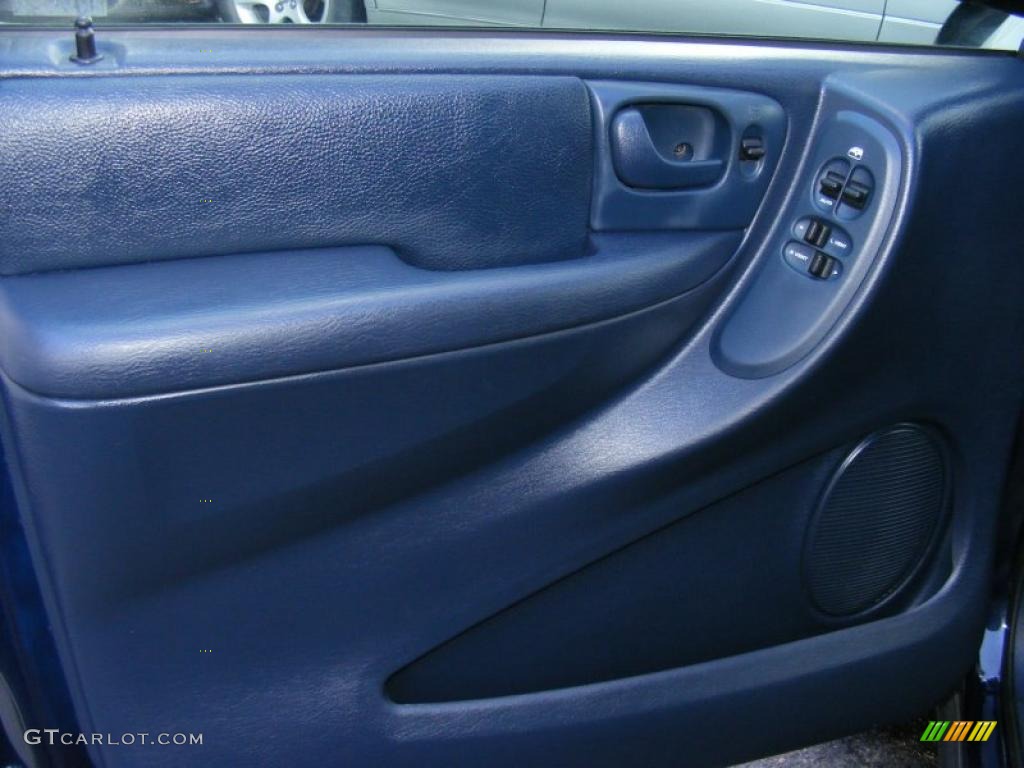 2003 Dodge Grand Caravan Sport Navy Blue Door Panel Photo #40135549