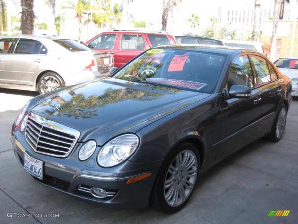 2008 E 350 Sedan - Flint Grey Metallic / Black photo #5