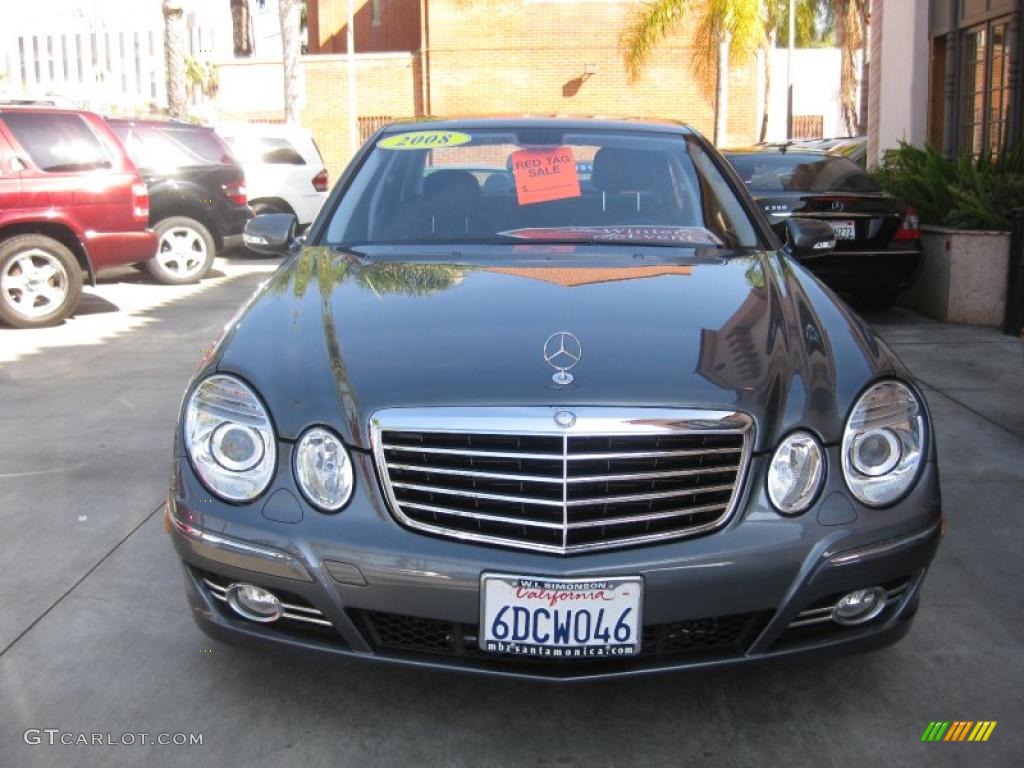 2008 E 350 Sedan - Flint Grey Metallic / Black photo #6