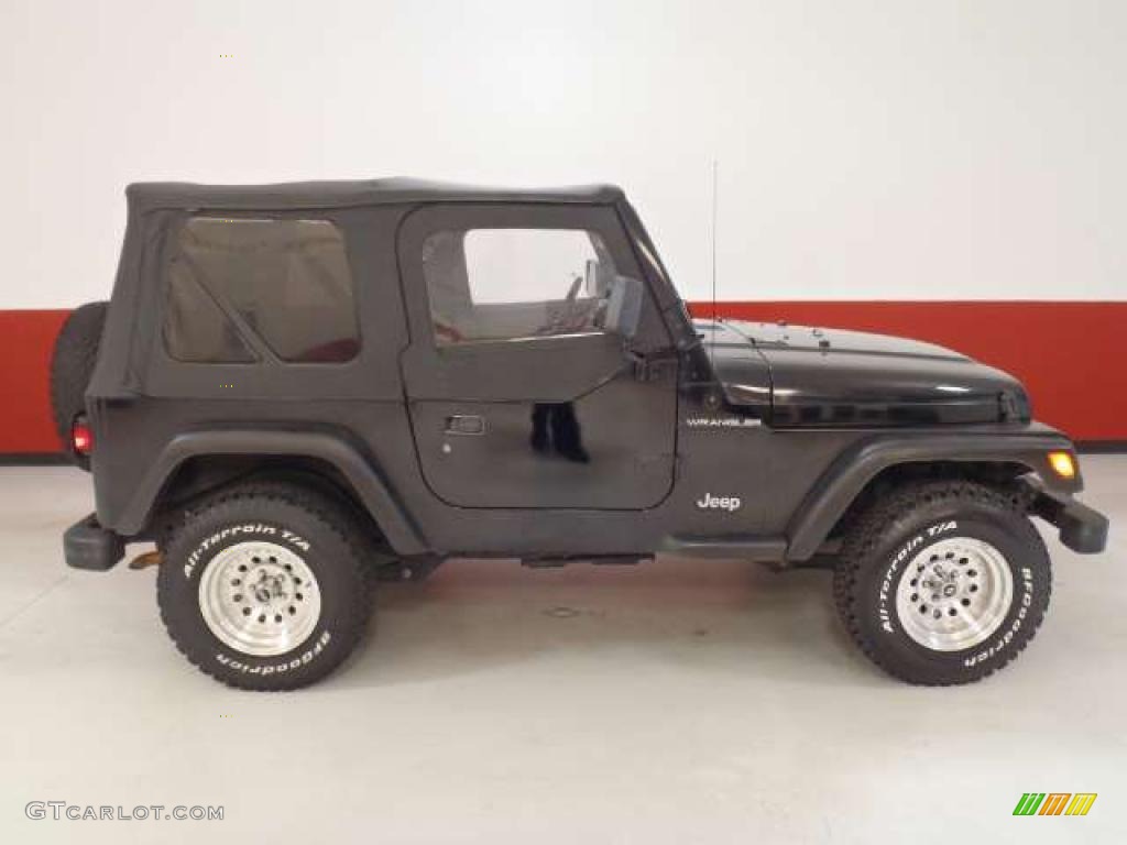 Black 1999 Jeep Wrangler SE 4x4 Exterior Photo #40137913