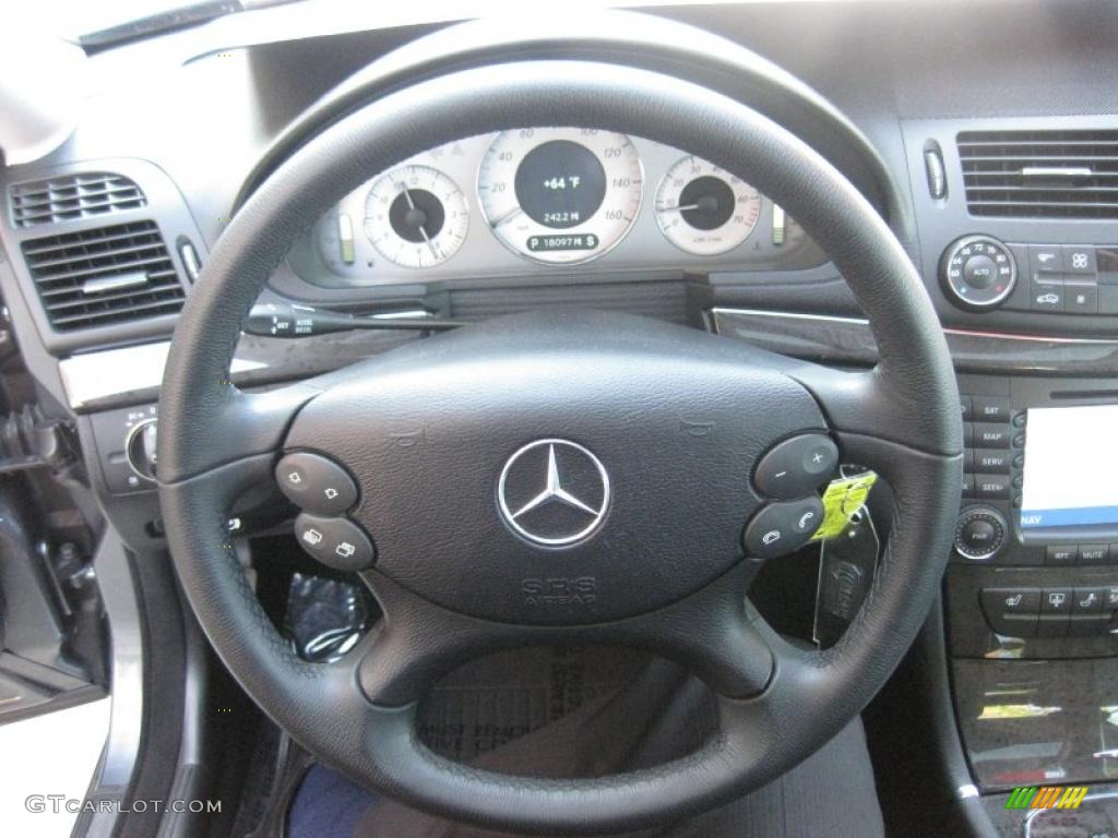 2008 E 350 Sedan - Flint Grey Metallic / Black photo #16