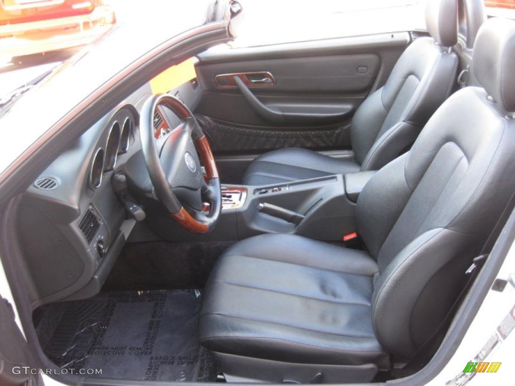 Charcoal Black Interior 2001 Mercedes-Benz SLK 320 Roadster Photo #40138757