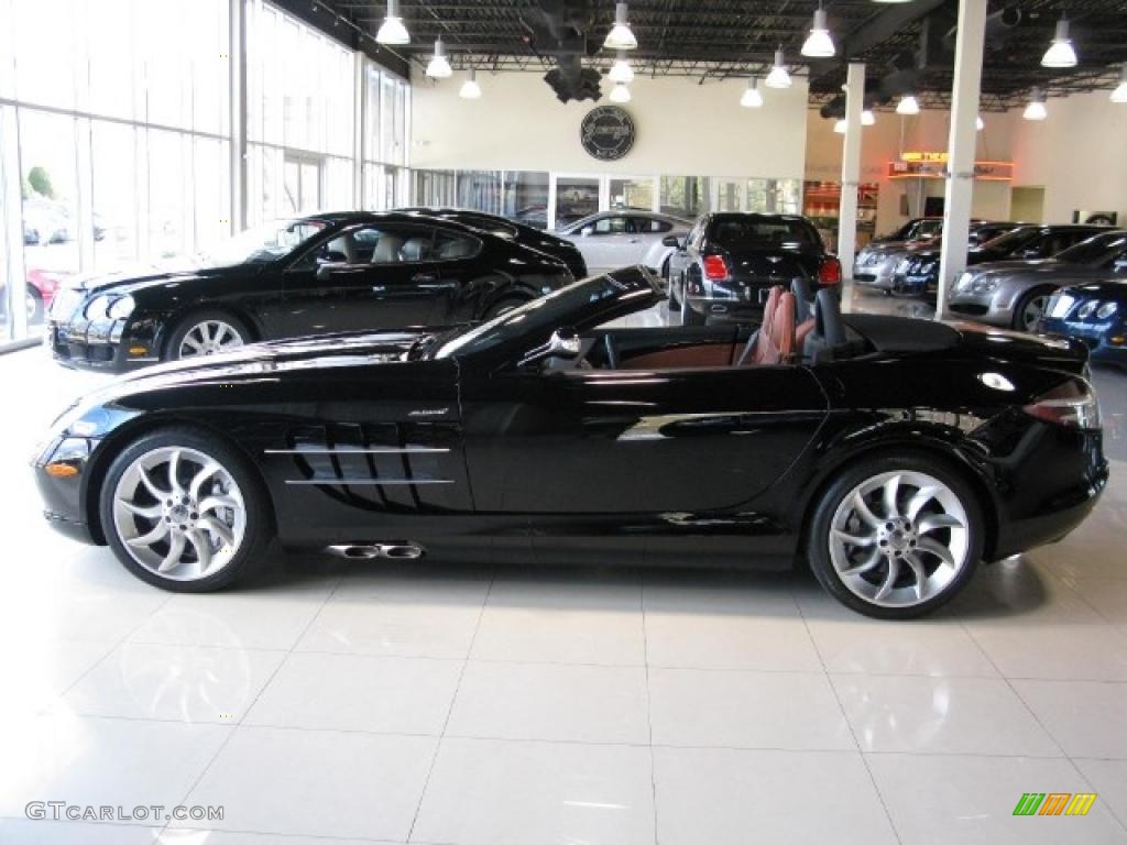 Pure Black 2008 Mercedes-Benz SLR McLaren Roadster Exterior Photo #40140369
