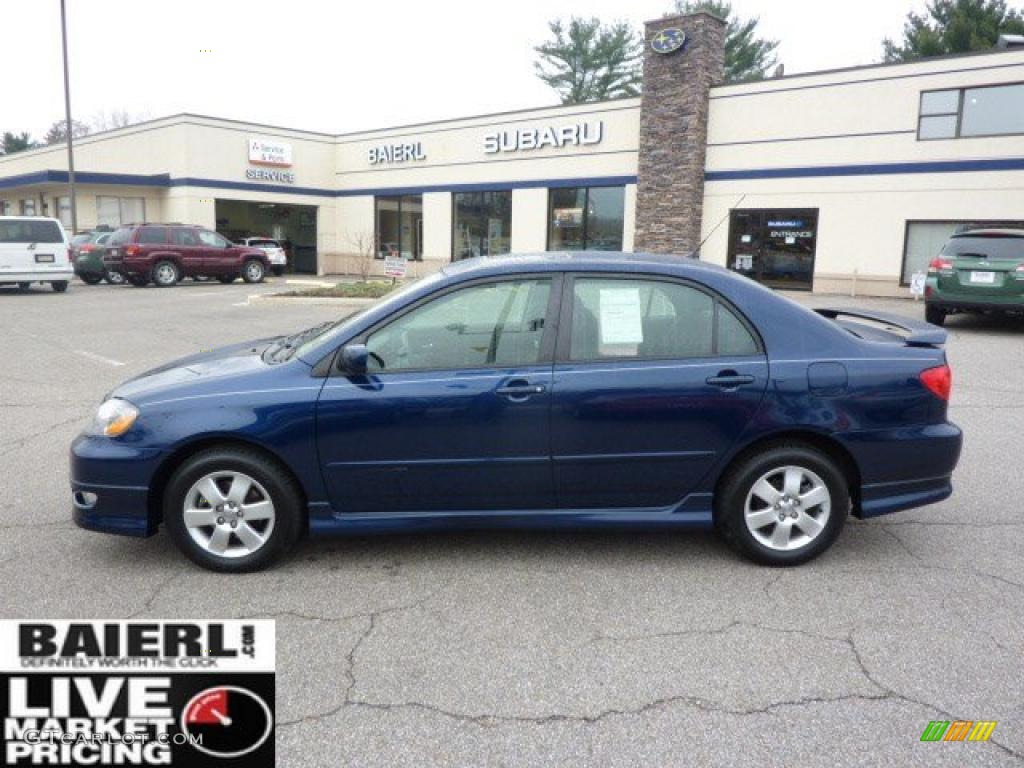 2006 Corolla S - Indigo Ink Pearl / Dark Charcoal photo #2