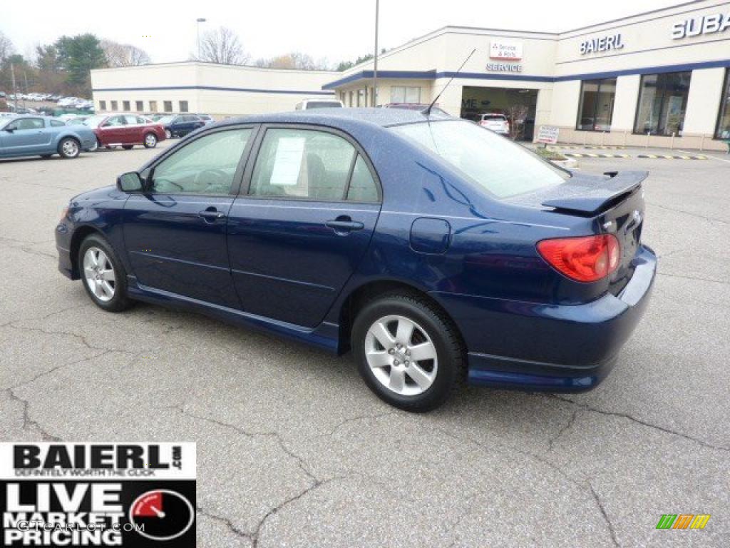 2006 Corolla S - Indigo Ink Pearl / Dark Charcoal photo #3