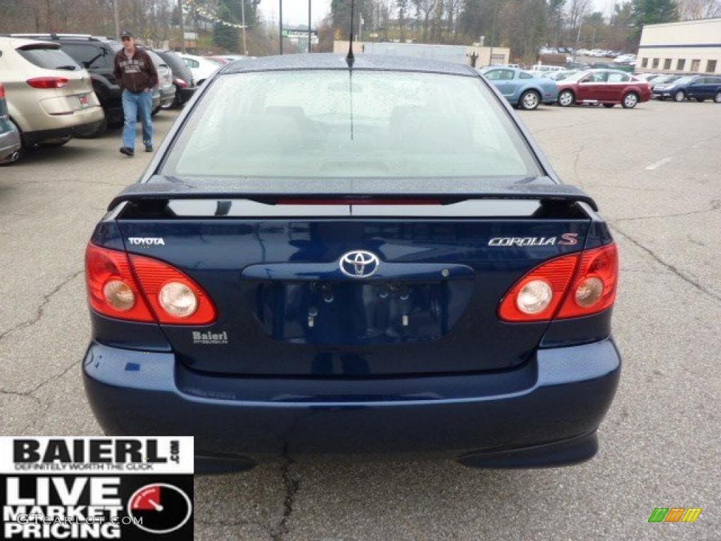 2006 Corolla S - Indigo Ink Pearl / Dark Charcoal photo #4