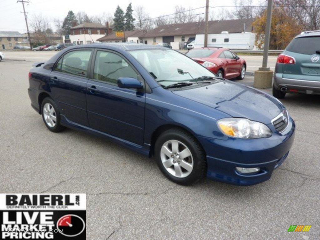 2006 Corolla S - Indigo Ink Pearl / Dark Charcoal photo #7