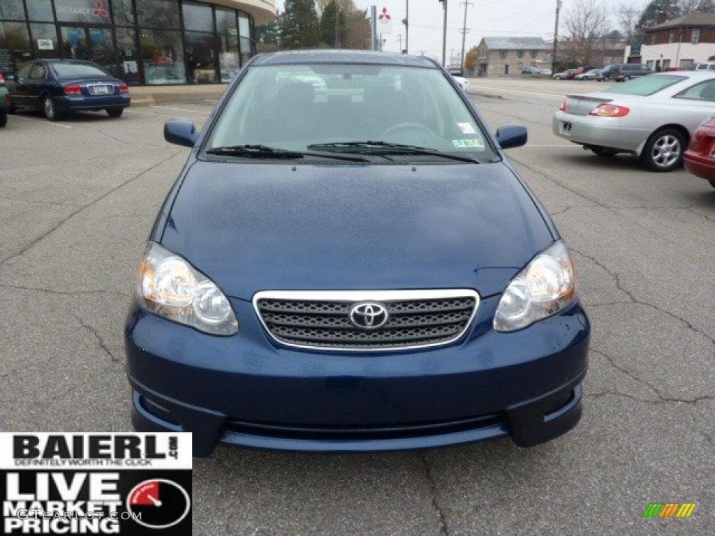 2006 Corolla S - Indigo Ink Pearl / Dark Charcoal photo #8