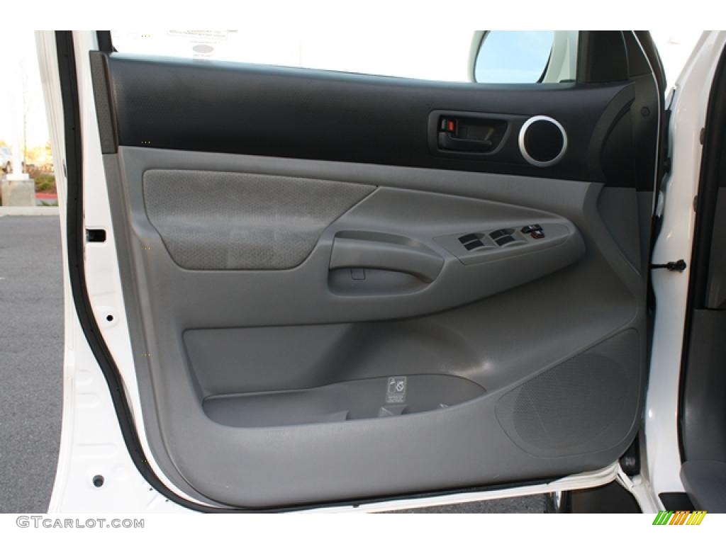 2007 Toyota Tacoma V6 TRD Sport Double Cab 4x4 Graphite Gray Door Panel Photo #40145577
