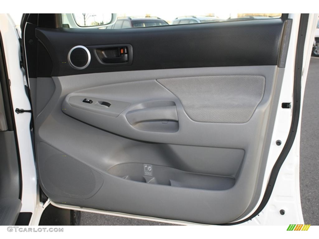 2007 Toyota Tacoma V6 TRD Sport Double Cab 4x4 Graphite Gray Door Panel Photo #40145593
