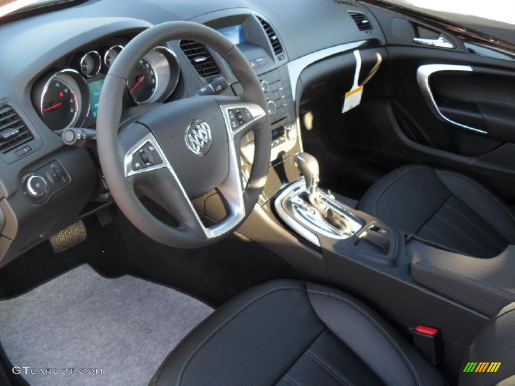 Ebony Interior 2011 Buick Regal CXL Photo #40147229