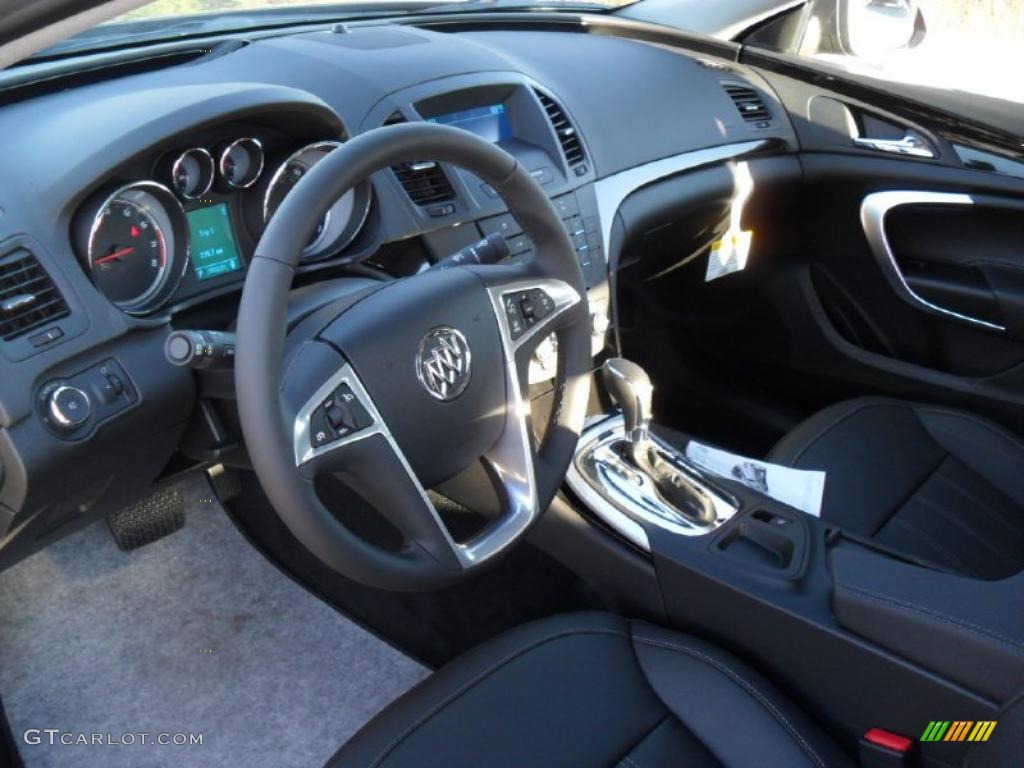 Ebony Interior 2011 Buick Regal CXL Photo #40147673