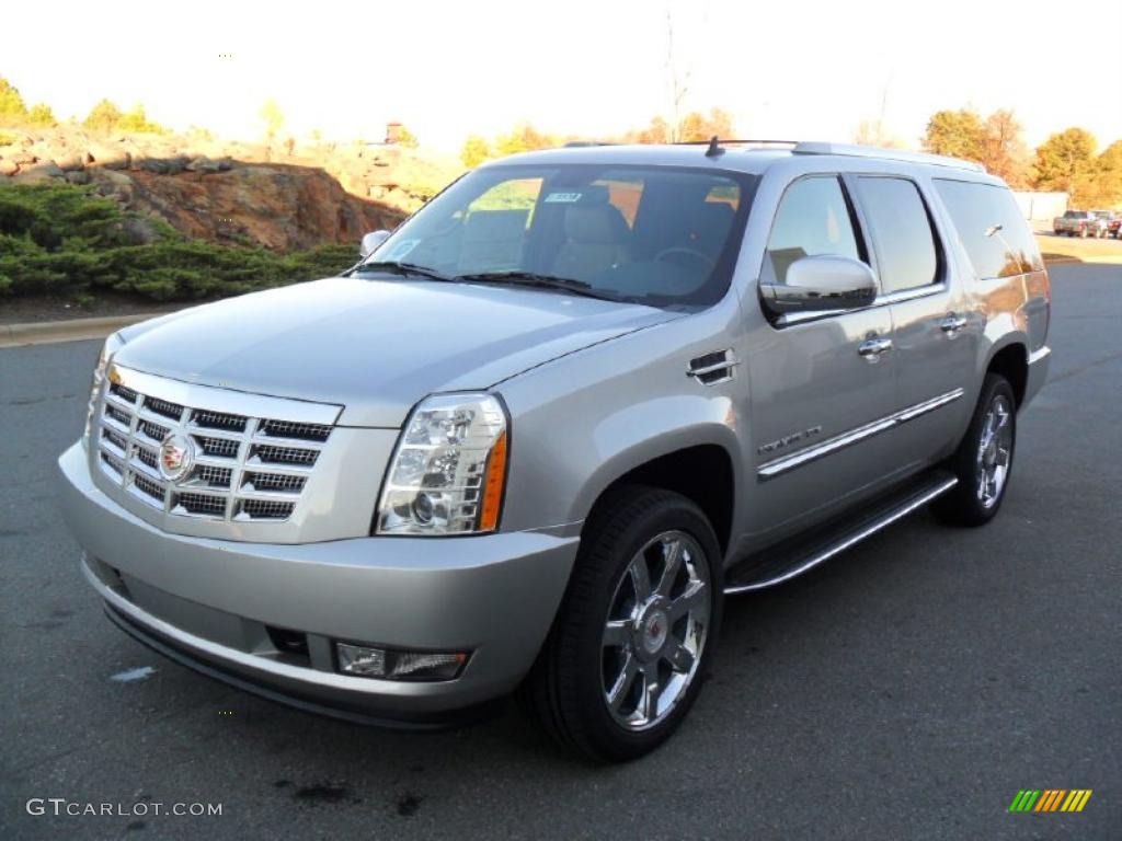 Silver Lining Metallic 2011 Cadillac Escalade ESV Luxury AWD Exterior Photo #40148589