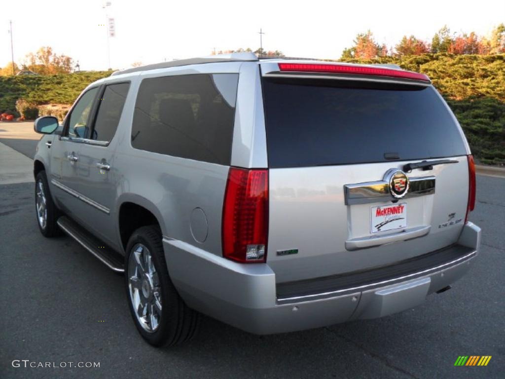 Silver Lining Metallic 2011 Cadillac Escalade ESV Luxury AWD Exterior Photo #40148605
