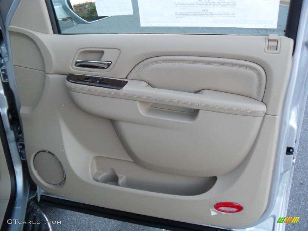 2011 Cadillac Escalade ESV Luxury AWD Cashmere/Cocoa Door Panel Photo #40149021