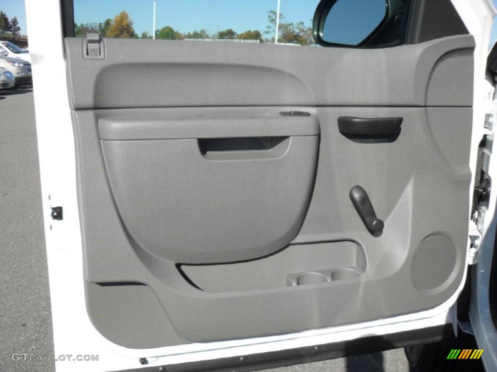2011 Chevrolet Silverado 2500HD Extended Cab 4x4 Dark Titanium Door Panel Photo #40149241