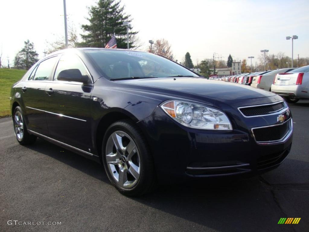2008 Malibu LT Sedan - Imperial Blue Metallic / Titanium Gray photo #5