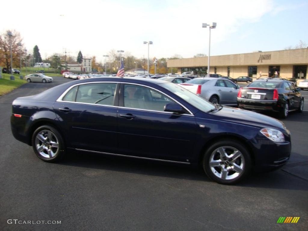 2008 Malibu LT Sedan - Imperial Blue Metallic / Titanium Gray photo #6