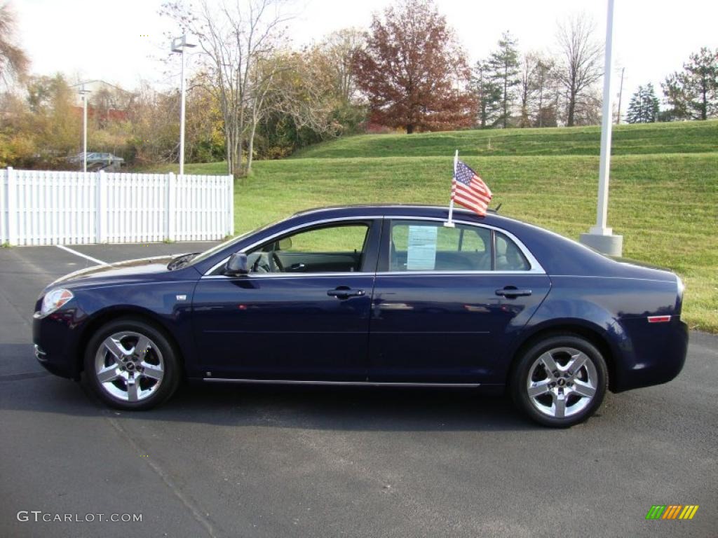 2008 Malibu LT Sedan - Imperial Blue Metallic / Titanium Gray photo #10