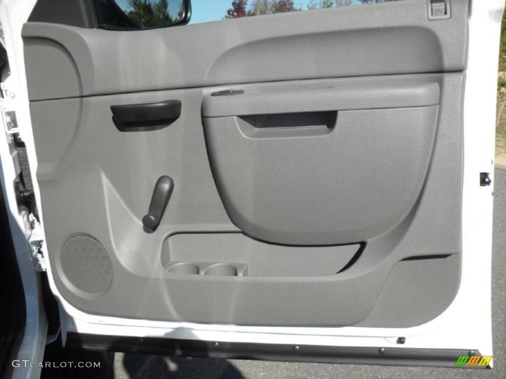 2011 Chevrolet Silverado 2500HD Extended Cab 4x4 Dark Titanium Door Panel Photo #40149457