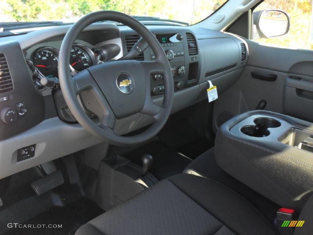 Dark Titanium Interior 2011 Chevrolet Silverado 2500HD Extended Cab 4x4 Photo #40149541