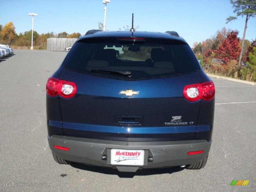 2011 Traverse LT - Dark Blue Metallic / Dark Gray/Light Gray photo #3