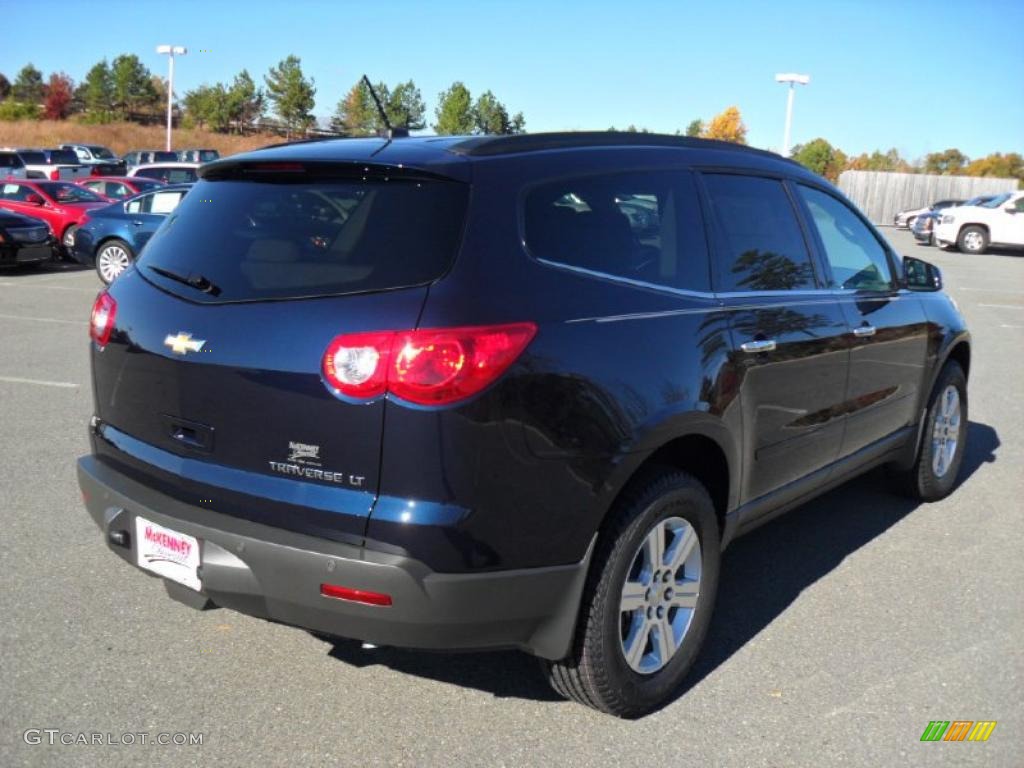 2011 Traverse LT - Dark Blue Metallic / Dark Gray/Light Gray photo #4