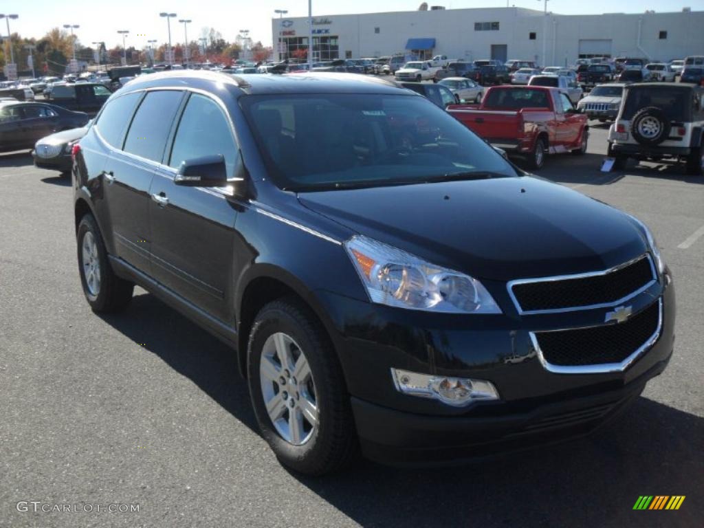 2011 Traverse LT - Dark Blue Metallic / Dark Gray/Light Gray photo #5