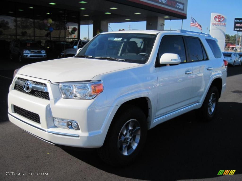 2011 4Runner SR5 4x4 - Blizzard White Pearl / Black Leather photo #1