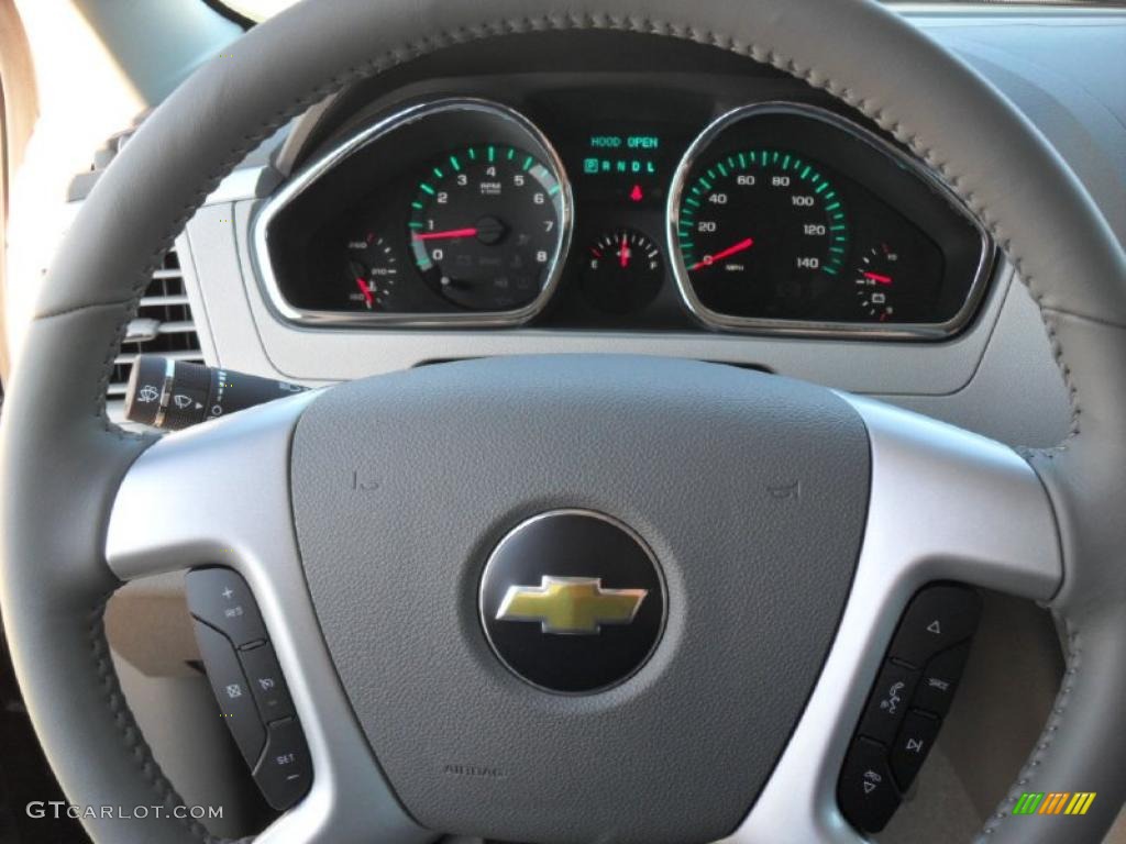 2011 Traverse LT - Dark Blue Metallic / Dark Gray/Light Gray photo #11