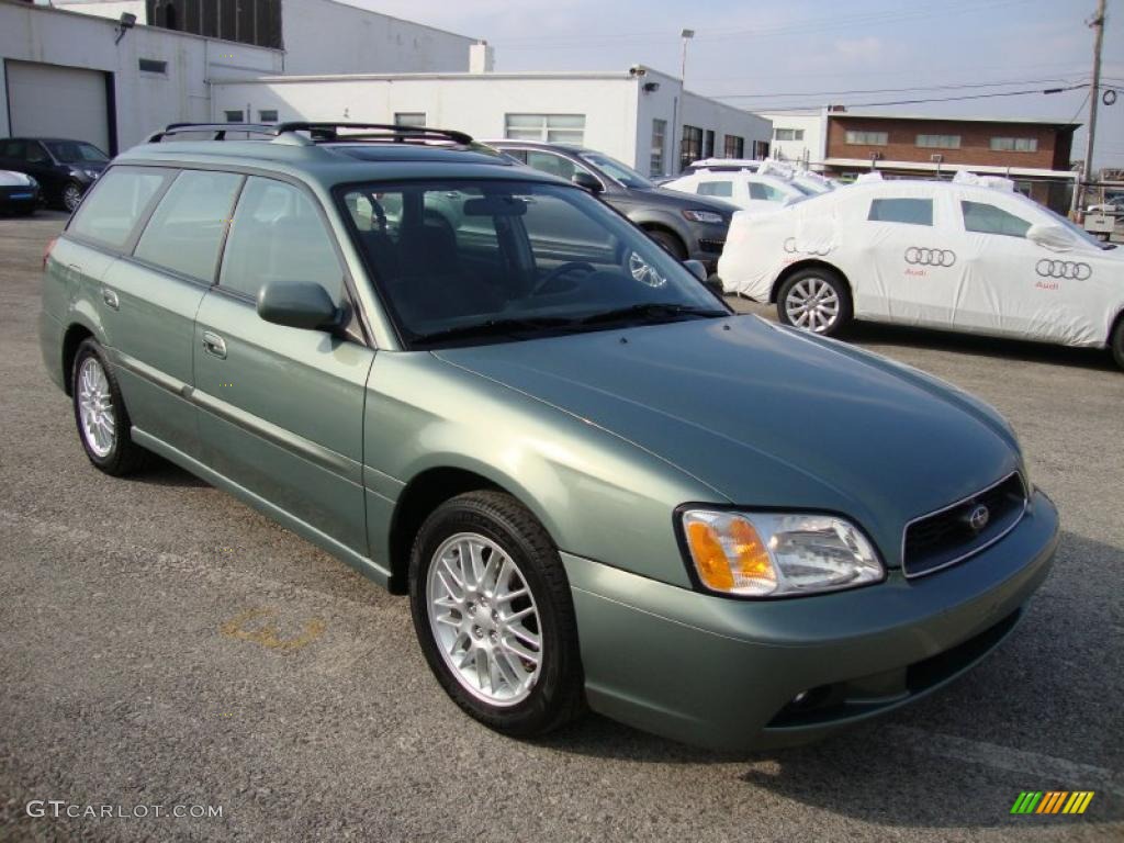 2004 Legacy L Wagon - Seamist Green Pearl / Gray Moquette photo #4