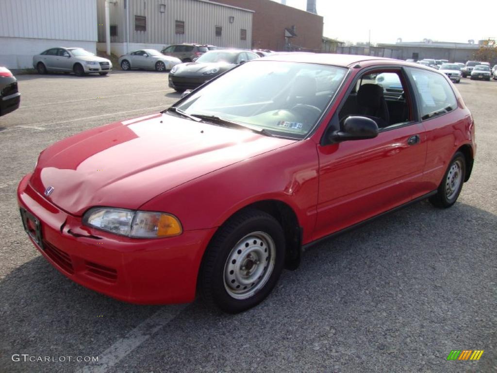 Milano Red 1994 Honda Civic CX Hatchback Exterior Photo #40153985