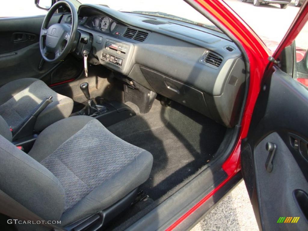 1994 Honda Civic CX Hatchback Dark Grey Dashboard Photo #40154245