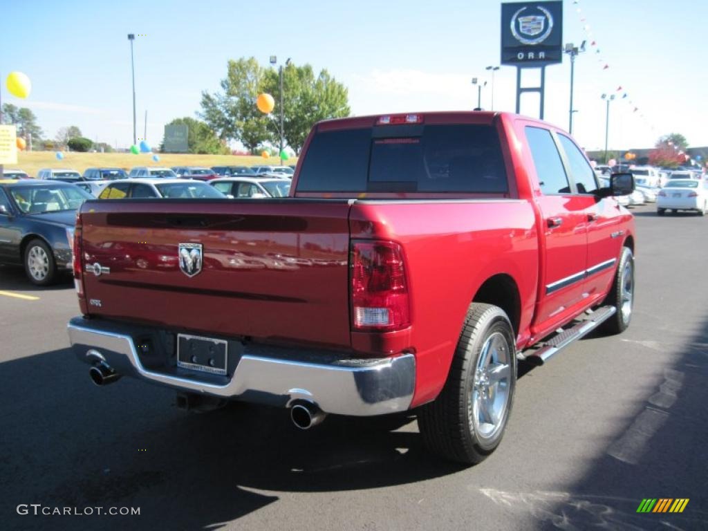 2009 Ram 1500 Lone Star Edition Crew Cab - Flame Red / Dark Slate/Medium Graystone photo #5