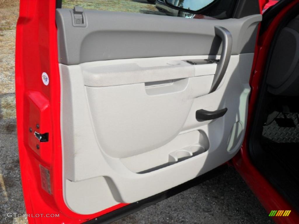 2011 Chevrolet Silverado 1500 Regular Cab 4x4 Dark Titanium Door Panel Photo #40155457