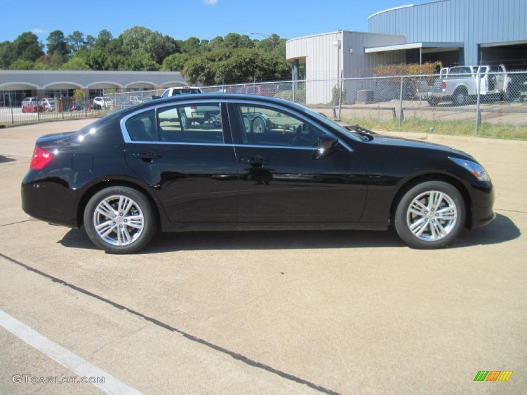 Black Obsidian 2011 Infiniti G 25 Journey Sedan Exterior Photo #40155661