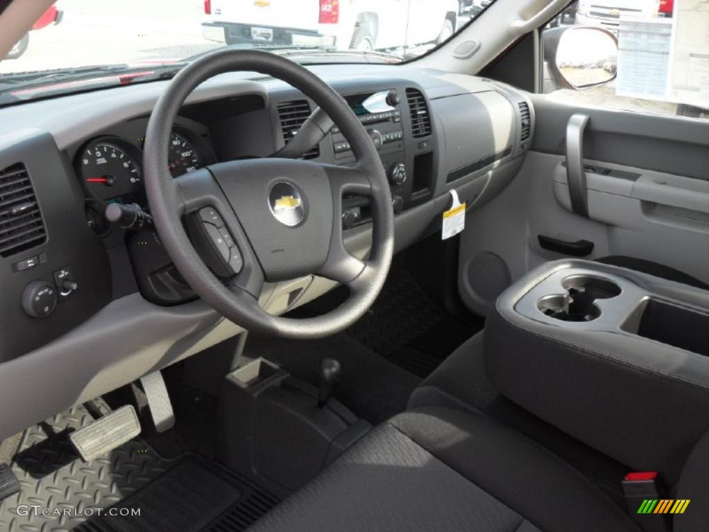 Dark Titanium Interior 2011 Chevrolet Silverado 1500 Regular Cab 4x4 Photo #40155693