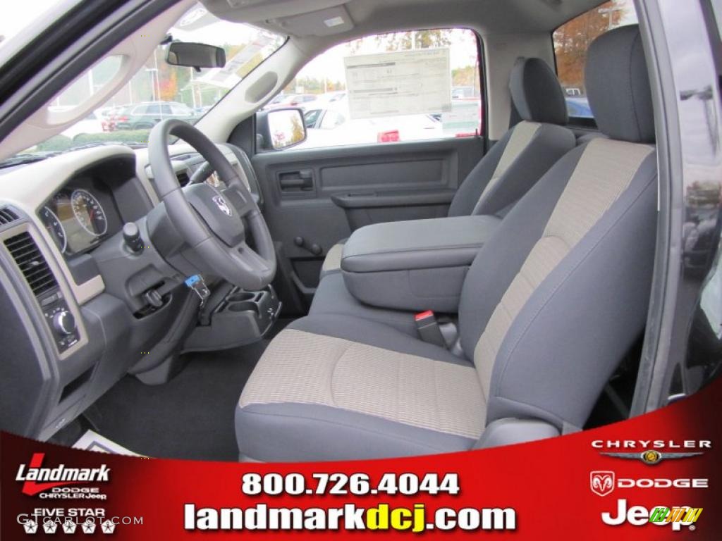 2011 Ram 1500 ST Regular Cab - Brilliant Black Crystal Pearl / Dark Slate Gray/Medium Graystone photo #6