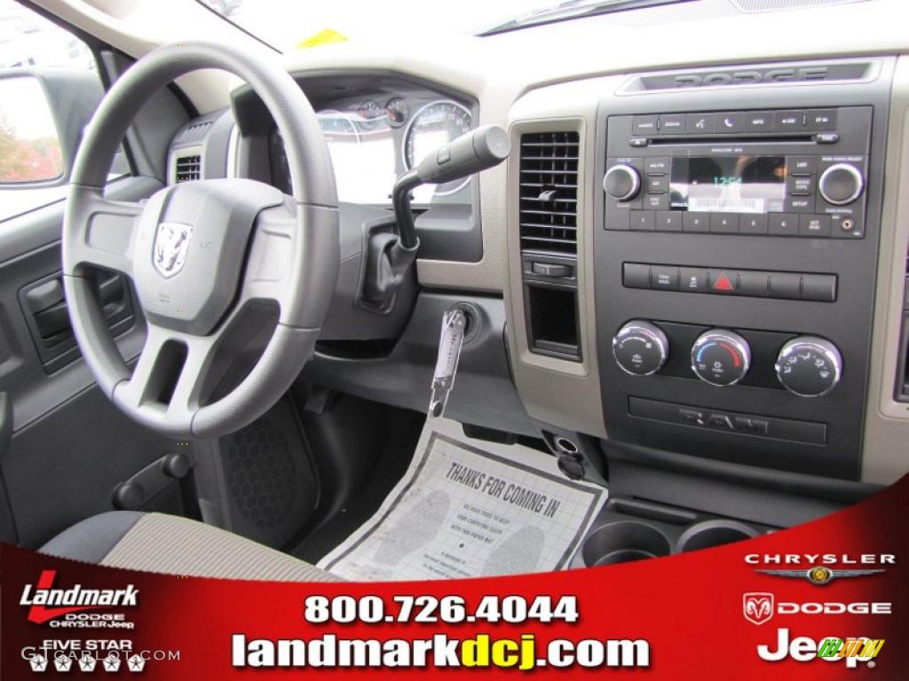 2011 Ram 1500 ST Regular Cab - Brilliant Black Crystal Pearl / Dark Slate Gray/Medium Graystone photo #8