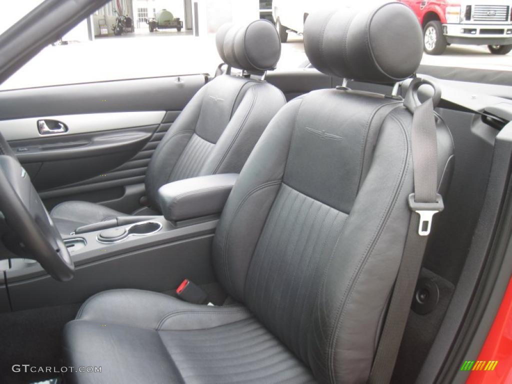 Black Ink Interior 2005 Ford Thunderbird Premium Roadster Photo #40156501