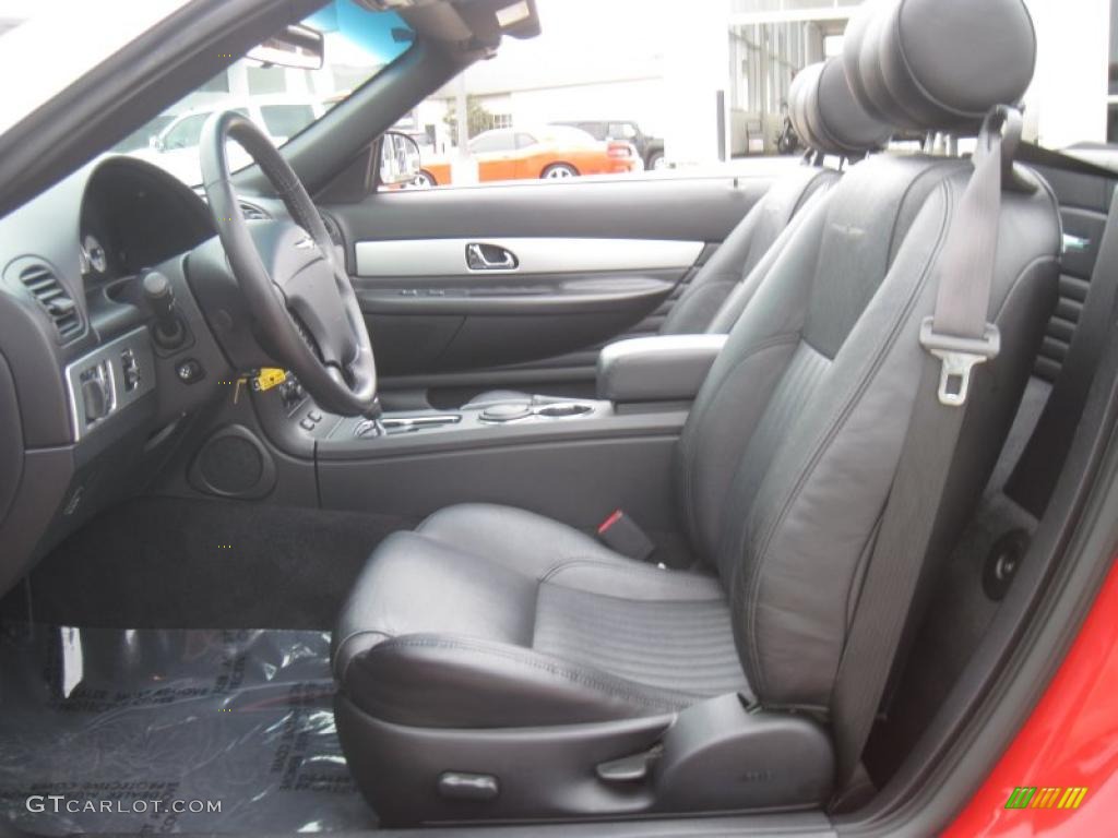 Black Ink Interior 2005 Ford Thunderbird Premium Roadster Photo #40156517