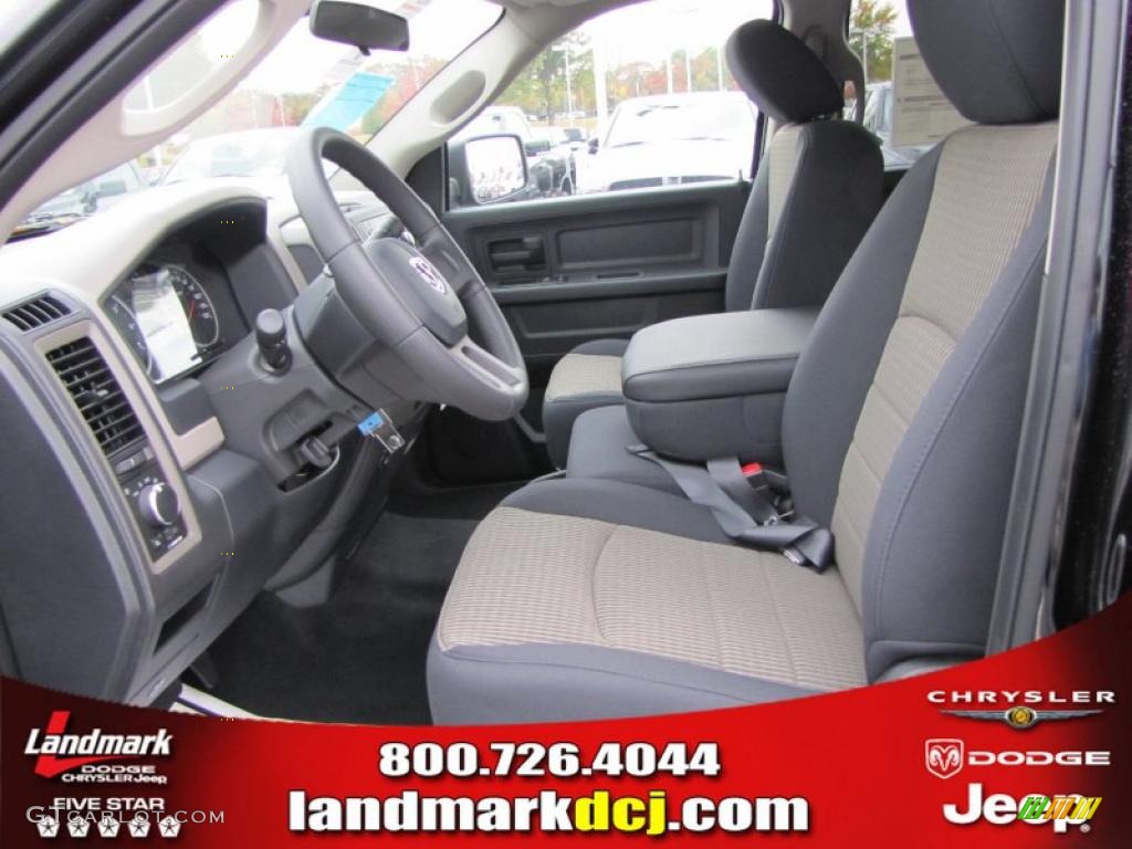 2011 Ram 1500 ST Crew Cab - Brilliant Black Crystal Pearl / Dark Slate Gray/Medium Graystone photo #6