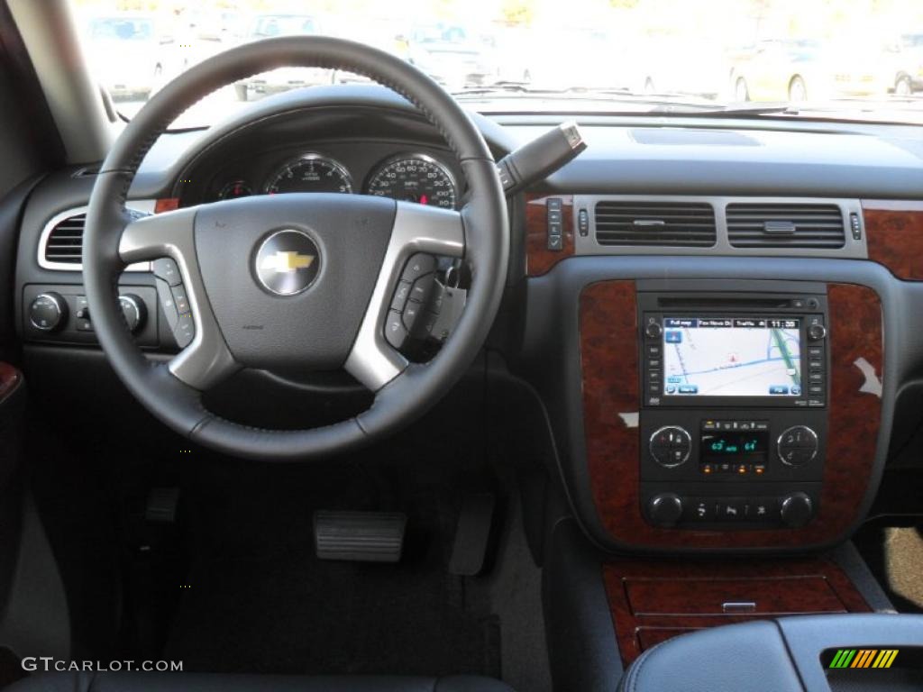 2011 Chevrolet Tahoe LTZ 4x4 Ebony Dashboard Photo #40156777